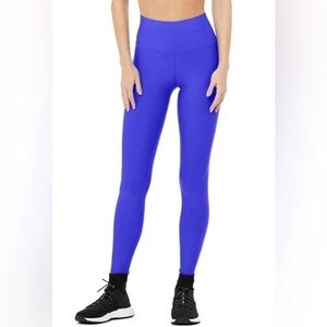 Alo Yoga 7/8 High-Waist Airlift Legging Sapphire Blue XS - Rare Color